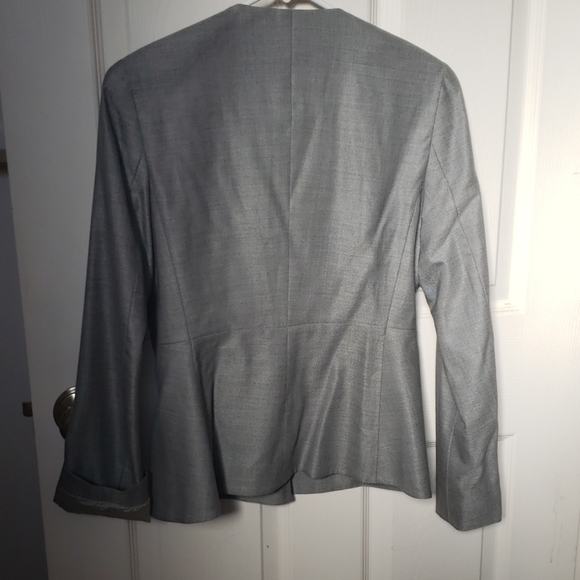 Gray MaxMara Jacquard Jacket Blazer - Picture 2 of 4